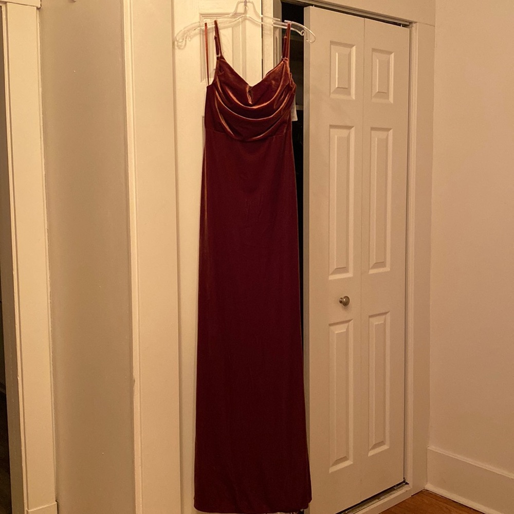 Skye Velvet Bridesmaid Dress NWT